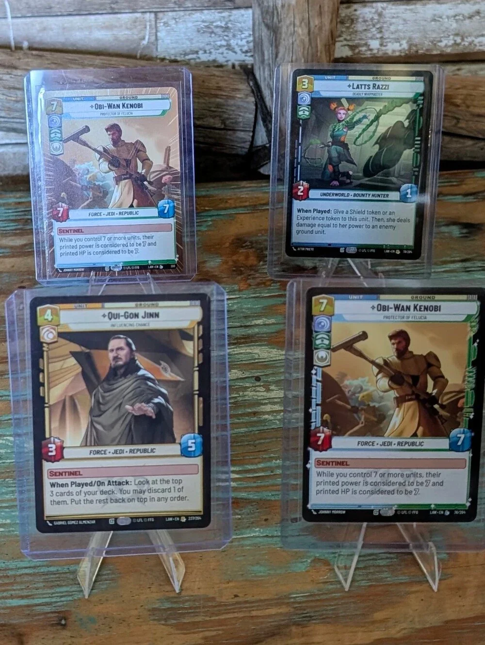Starwars Unlimited A Lawless Time 4 Card Bundle